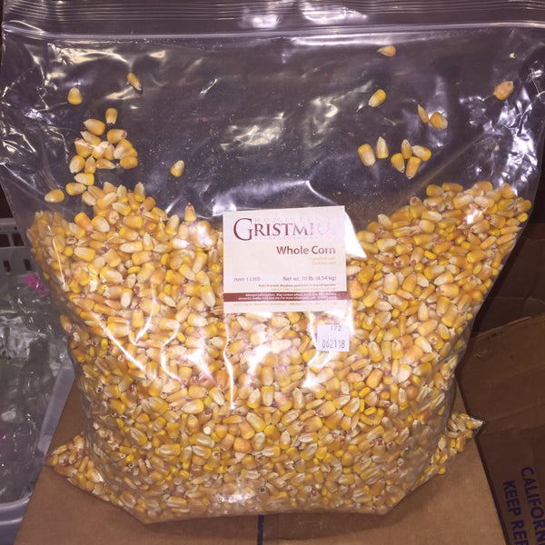 Corn, Dried Homestead Gristmill 10 lb - Hardie's Direct Austin, TX