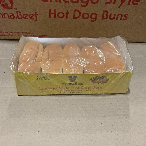 Vienna Hot Dog Buns Plain, 10 ct - Hardie's Direct Austin, TX